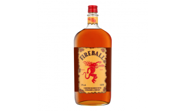 Fireball RED HOT Liqueur with Cinnamon & Whisky 33% Vol. 1.0L