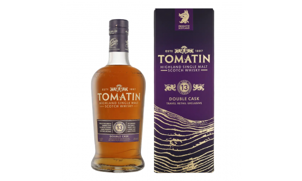Tomatin 13 Years Double Cask 43% Vol, 1,0l dovanų dežutėje
