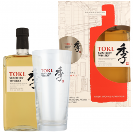Suntory TOKI Blended Japanese Whisky 43% Vol. 0,7l dovanų dėžutėje su taure