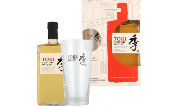Suntory TOKI Blended Japanese Whisky 43% Vol. 0,7l dovanų dėžutėje su taure Suntory TOKI Blended Japanese Whisky 43% Vol. 0,7l dovanų dėžutėje su taure