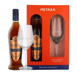 Metaxa 7* 40% Vol. 0,7l + taurė dovanų dežutėjė
