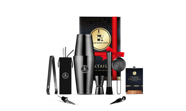 Bar Dedicated Cocktail Black Set 16vnt Bar Dedicated Cocktail Black Set 16vnt