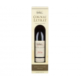 Cognac Leyrat Single Estate Cognac Vintage 2006 44% Vol. 0,7l dovanų dėžutėje