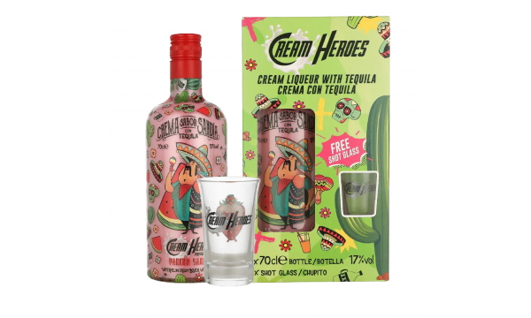 Cream Heroes Lupita Passion 17% Vol. 0.7l dovanų dežutėje su taure 
