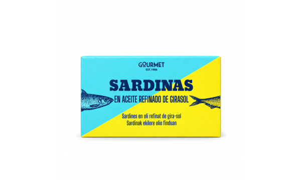 Sardinės Gourmet de girasol saulėgrąžų aliejuje 120g Sardinės Gourmet de girasol saulėgrąžų aliejuje 120g