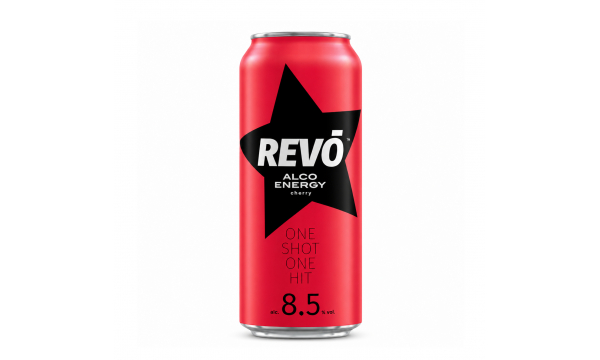 REVO Alco Energy Cherry taste 8.5% Vol, 0.5l REVO Alco Energy Cherry taste 8.5% Vol, 0.5l