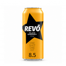 REVO Alco Energy Mango taste  8.5% Vol, 0.5l
