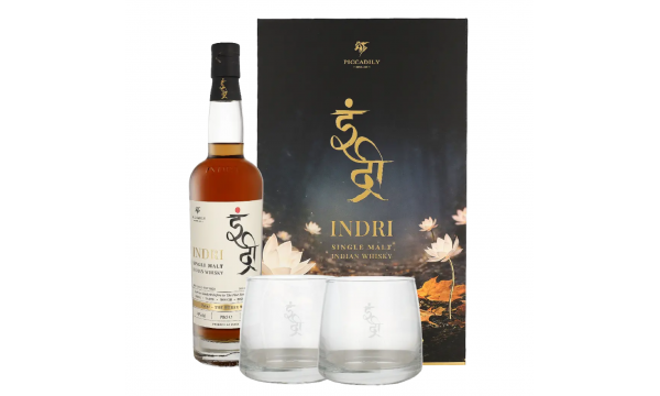 Indri Trini Single Malt 46% Vol. 0.7L. dovanų dežutėje su dviem taurėmis Indri Trini Single Malt 46% Vol. 0.7L. dovanų dežutėje su dviem taurėmis