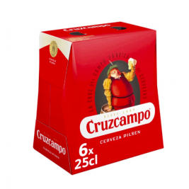 Cruzcampo Pilsen 4,8% Vol. 0.25l * 6vnt šviesus