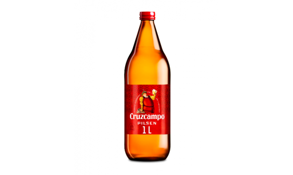 Cruzcampo Pilsen 4,8% Vol. 1l šviesus