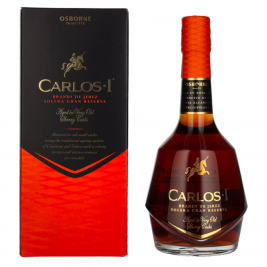 Carlos I Brandy de Jerez Solera Gran Reserva Sherry Casks 40% Vol. 0,7l dovanų dėžutėje