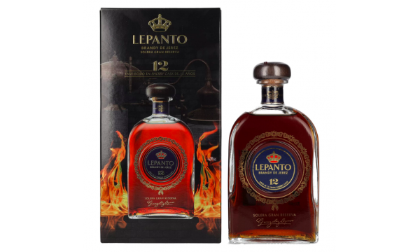 Lepanto 12 Brandy de Jerez Solera Gran Reserva 36% Vol. 0,7l dovanų dėžutėje