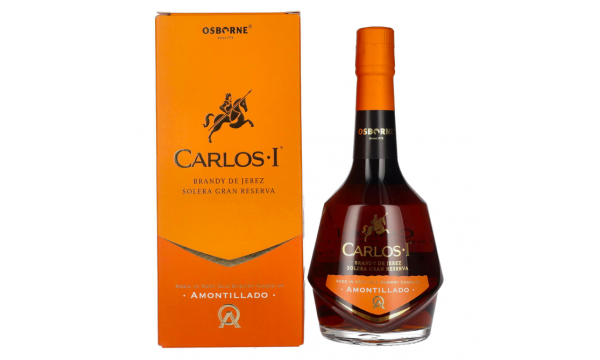 Carlos I Solera Gran Reserva AMONTILLADO Brandy de Jerez 40,3% Vol. 0,7l dovanų dėžutėje