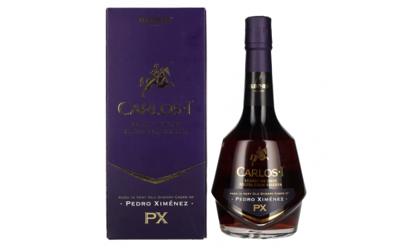 Carlos I Solera Gran Reserva PEDRO XIMÉNEZ Brandy de Jerez 40,3% Vol. 0,7l dovanų dėžutėje