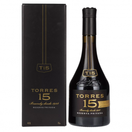 Torres 15 RESERVA PRIVADA Brandy 40% Vol. 0,7l dovanų dėžutėje