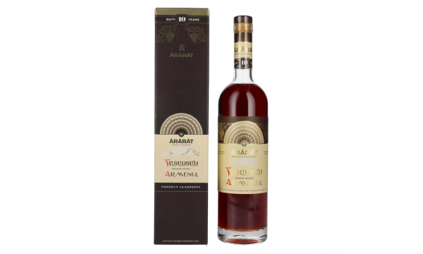 Ararat Armenia 10 Years Old Exclusive Collection 45% Vol. 0,75l dovanų dėžutėje