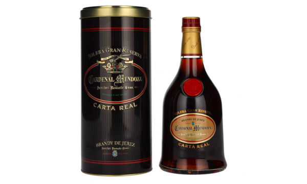 Cardenal Mendoza Carta Real Brandy de Jerez 40% Vol. 0,7l dovanų dėžutėje