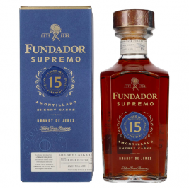 Fundador Supremo 15 Years Old Sherry Casks Brandy de Jerez 40% Vol. 0,7l dovanų dėžutėje