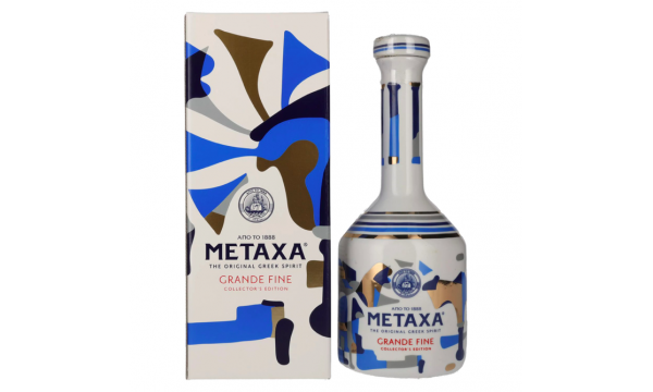 Metaxa GRANDE FINE Collector's Edition Keramikflasche 40% Vol. 0,7l dovanų dėžutėje