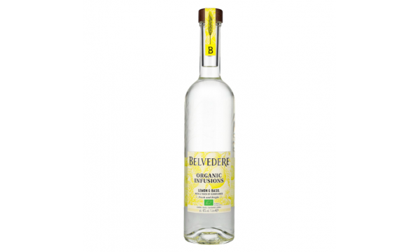 Belvedere Organic Infusions Lemon & Basil Flavoured Vodka 40% Vol. 1l