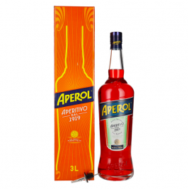 Aperol Aperitivo 11% Vol. 3l dovanų dėžutėje su piltuvu