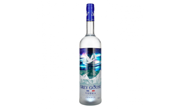 Grey Goose Vodka NORTHERN LIGHTS Edition 40% Vol. 1,5l + LED padėkliukas