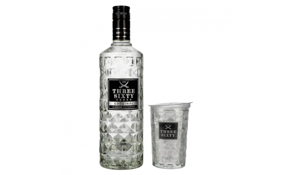 Three Sixty Vodka 37,5% Vol. 0,7l su taure