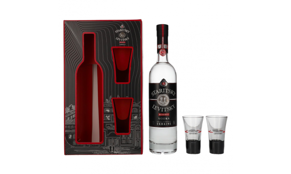 Staritsky & Levitsky RESERVE Vodka 40% Vol. 0,5l dovanų dėžutėje su 2 taurelėmis