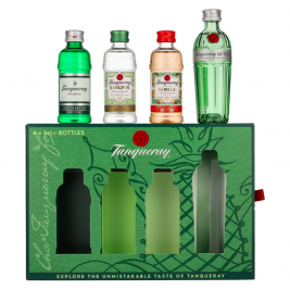 Rinkinys Tanqueray Gin Miniaturen Set 43,3% Vol. 4x0,05l dovanų dėžutėje