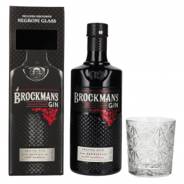 Brockmans Intensely Smooth PREMIUM GIN 40% Vol. 0,7l dovanų dėžutėje su taure