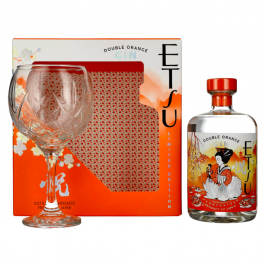 Etsu Gin DOUBLE ORANGE Limited Edition 43% Vol. 0,7l dovanų dėžutėje su taure