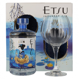 Etsu Japanese Handcrafted Gin The Original 43% Vol. 0,7l dovanų dėžutėje su taure