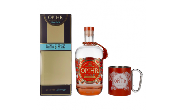 Opihr London Dry Gin EUROPEAN EDITION 43% Vol. 0,7l dovanų dėžutėje su puodeliu