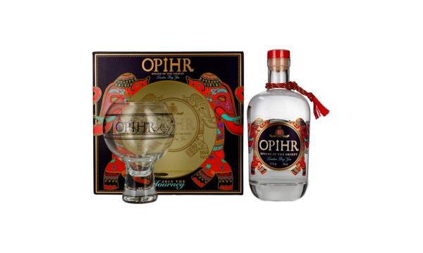 Opihr ORIENTAL SPICED London Dry Gin 42,5% Vol. 0,7l dovanų dėžutėje su taure