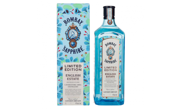 Bombay SAPPHIRE London Dry Gin English Estate Limited Edition 41% Vol. 1l dovanų dėžutėje