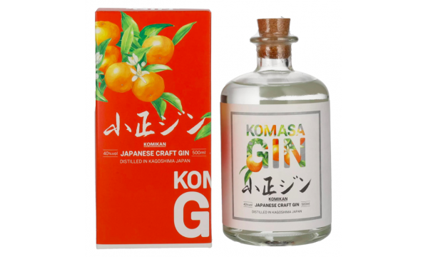 Komasa Gin SAKURAJIMA KOMIKAN 40% Vol. 0,5l dovanų dėžutėje