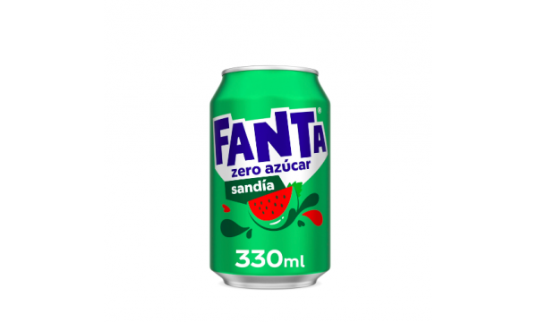 Fanta Sandia Zero Azucar 0.33l be cukraus