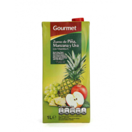 Gourmet Zumo de Pina Manzana y Uva 1l