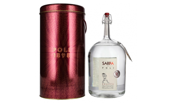 Poli Grappa Sarpa di Poli 40% Vol. 3l dovanų dėžutėje