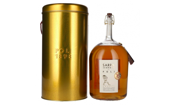 Poli Grappa Sarpa Oro di Poli 40% Vol. 3l dovanų dėžutėje