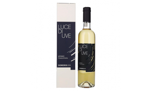 Domenis 1898 LUCE di UVE grappa invecchiata 38% Vol. 0,5l dovanų dėžutėje