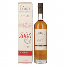 Cognac Leyrat Single Estate Cognac Vintage 2006 41,8% Vol. 0,5l dovanų dėžutėje