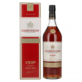 Courvoisier VSOP Triple Oak Special Edition 40% Vol. 1l dovanų dėžutėje