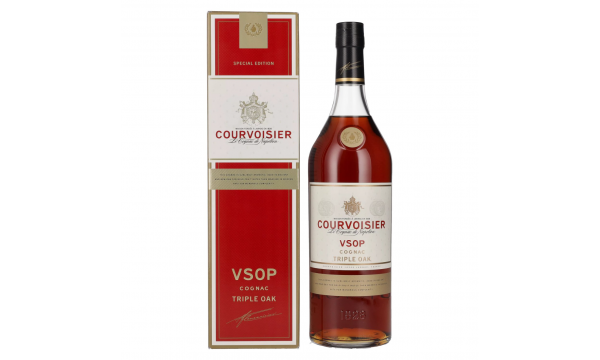 Courvoisier VSOP Triple Oak Special Edition 40% Vol. 1l dovanų dėžutėje