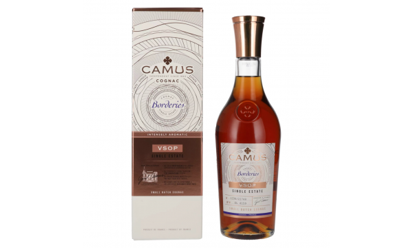 Camus VSOP Borderies Single Estate Cognac 40% Vol. 0,7l dovanų dėžutėje