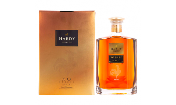 Hardy XO RARE Fine Champagne Cognac 40% Vol. 0,7l dovanų dėžutėje