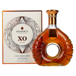 Godet Cognac XO TERRE 40% Vol. 0,7l dovanų dėžutėje