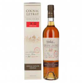 Cognac Leyrat X.O. Hors D'Âge Single Estate Cognac 40% Vol. 0,7l dovanų dėžutėje