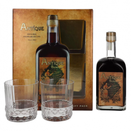 Badel Antique Pelinkovac Liqueur 35% Vol. 0,7l dovanų dėžutėje su 2 taurėmis