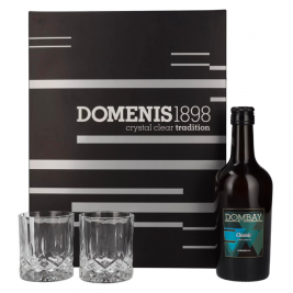 Domenis 1898 DOMBAY Classic crema classica 17% Vol. 0,5l dovanų dėžutėje su 2 taurėmis